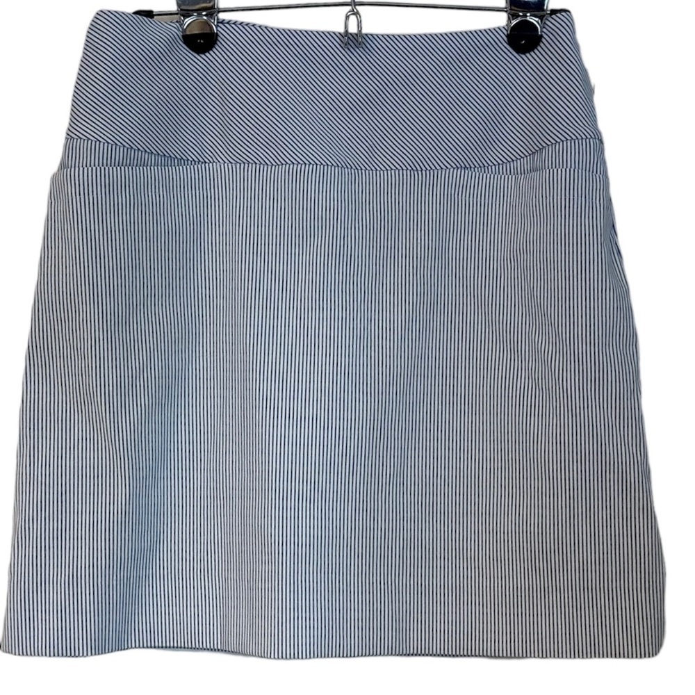 S. C. & CO. Blue & White Stripe Skort  Elastic Waist S